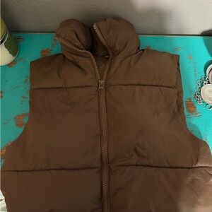 Brown Puffer Vest